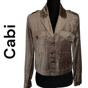 CABI Platinum Champagne Crop Jacket, Size XS